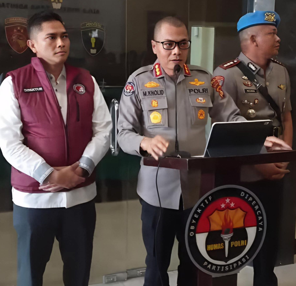 Kombes Pol Mohammad Kholid saat konpers di Polda NTB