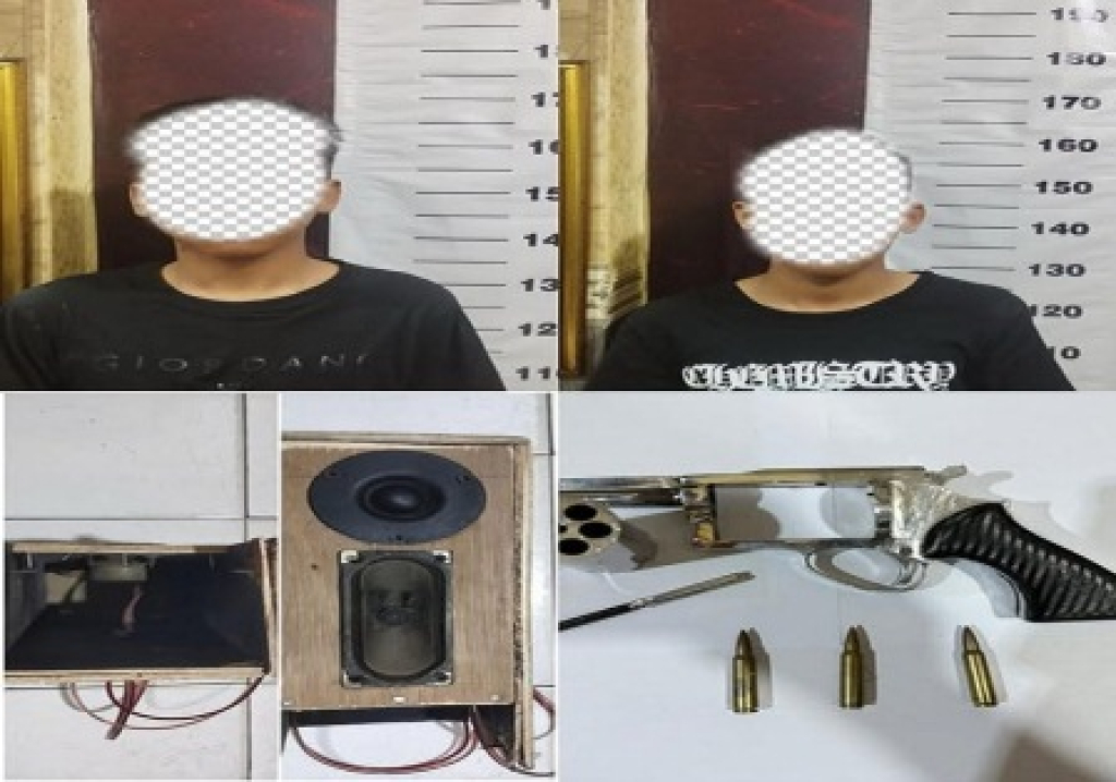 2 orang yang ditangkap Polres Metro