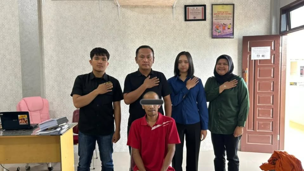 Pelaku pencabulan  berinisial MT