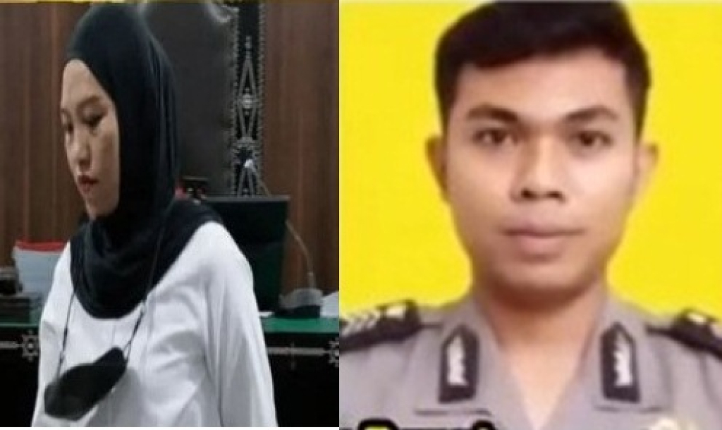 Briptu Rizka Sintiani dan Brigadir Esco Faska Rely