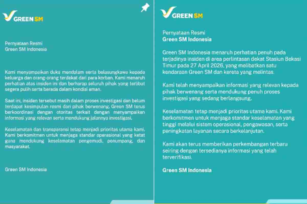 Pernyataan Manajemen Taksi Green SM