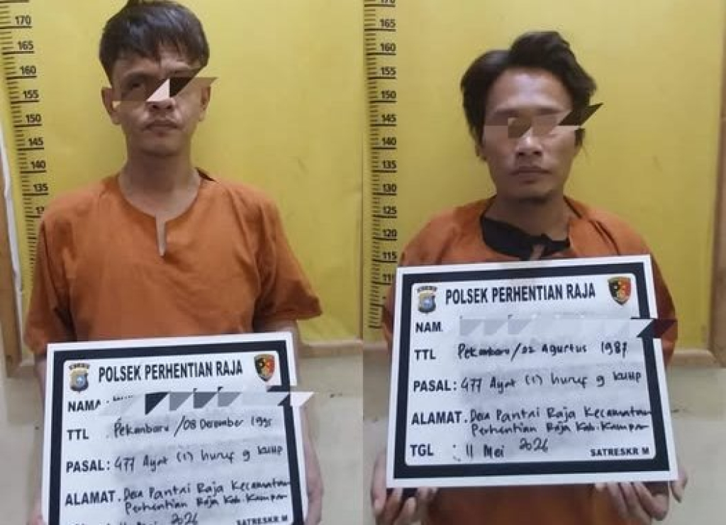2 pelaku pencurian Madrasah Ibtidaiyah Plus Al Yumna
