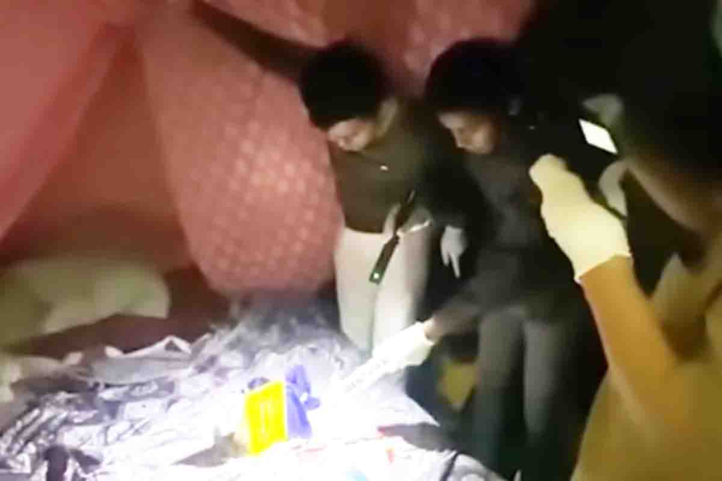 Olah TKP di lokasi pembunuhan Sariyeh