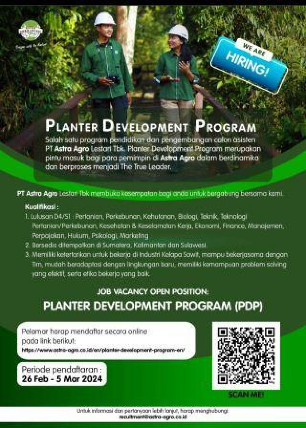 Lowongan kerja di PT Astra Agro Lestari Tbk