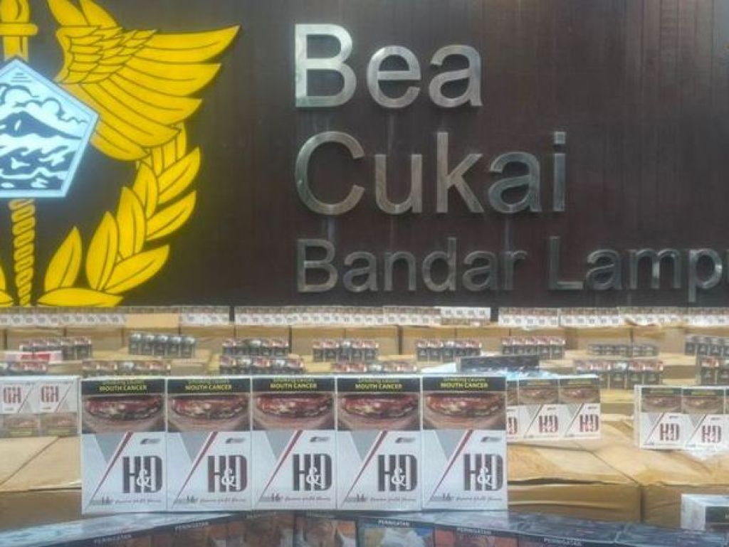 Bea Cukai Lampung gagalkan peredaran rokok ilegal sebanyak 4,2 juta batang 