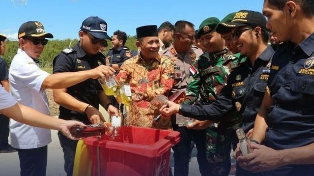 Pemusnahan barang ilegal hasil penindakan periode tahun 2021-2023