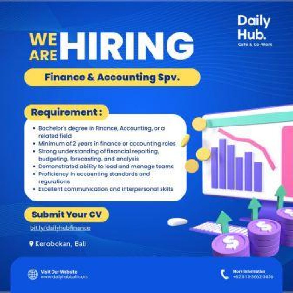 Lowongan kerja di Daily Hub Cafe n Co Work