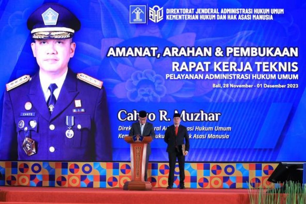 Rapat Kerja Teknis Pelayanan AHU Tahun 2023 di Hotel Grand Hyatt Badung Bali