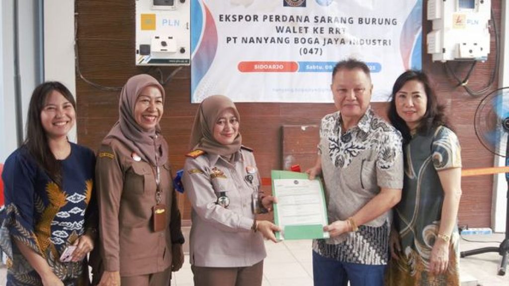 Acara syukuran di pelataran PT Nanyang Boga Jaya Industri