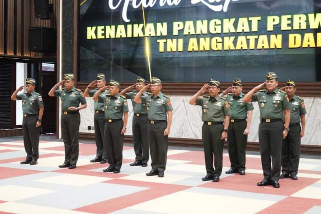 Kenaikan pangkat perwira TNI