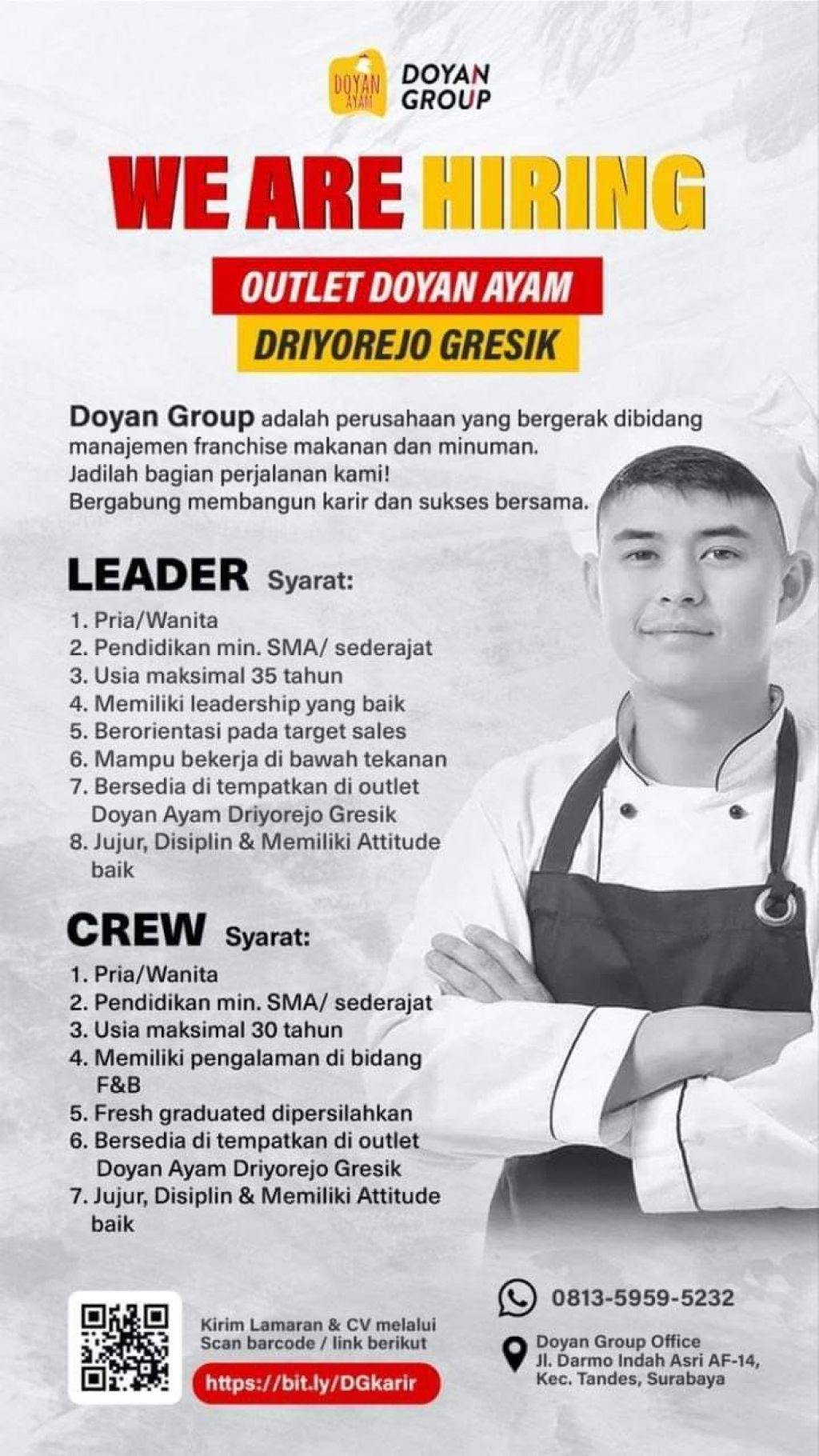 Lowongan kerja Doyan Group