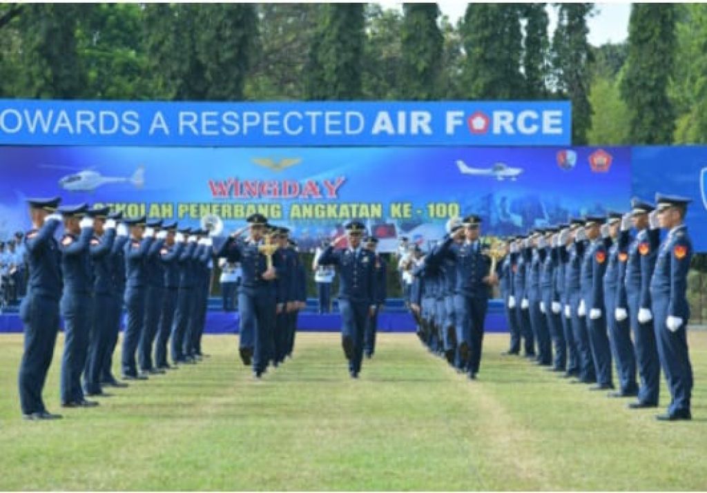 Wingday Sekbang A-100 PSDP TNI A-33 di Lapangan Jupiter Lanud Adisucipto, Yogyakarta