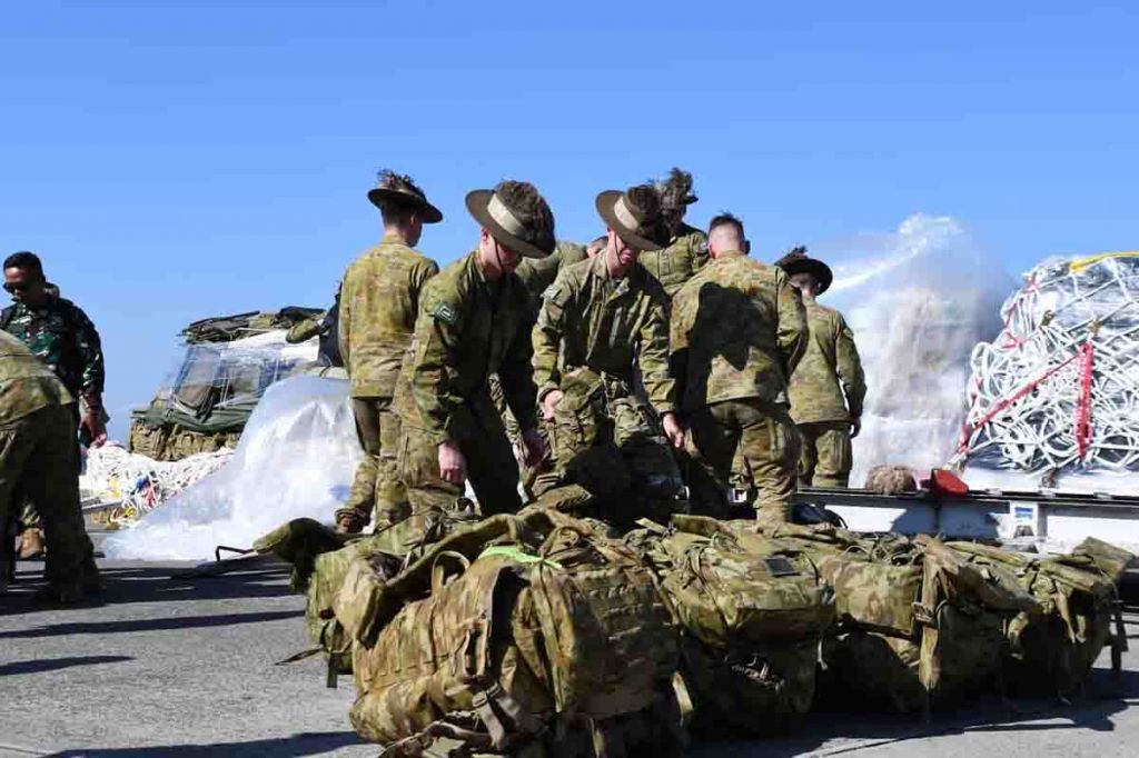 81 prajurit Angkatan Darat Australia tiba di Mako Pangkalan Lanudal Juanda
