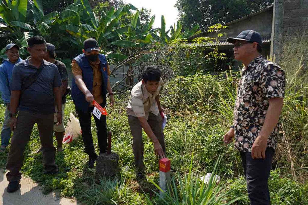 Pengukuran tanah Jatikarya milik Mabes TNI