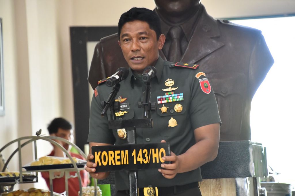 Komandan Korem (Danrem) 143/HO, Brigjen TNI Ayub Akbar