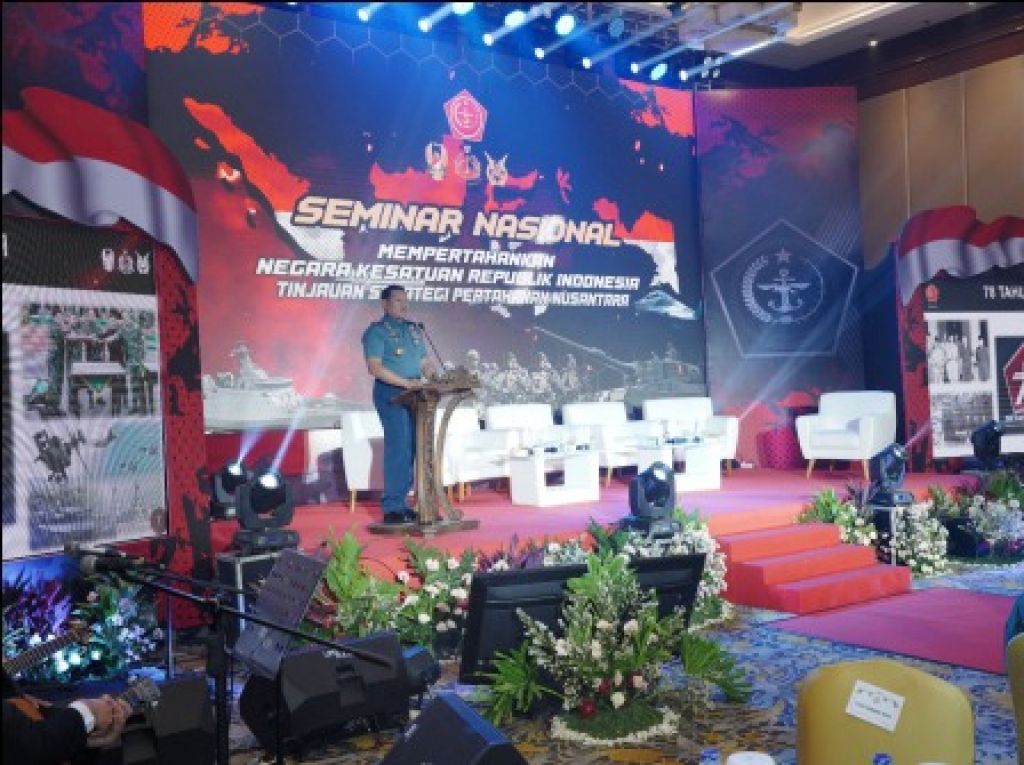 Laksamana TNI Yudo Margono, saat menjadi Keynote Speaker