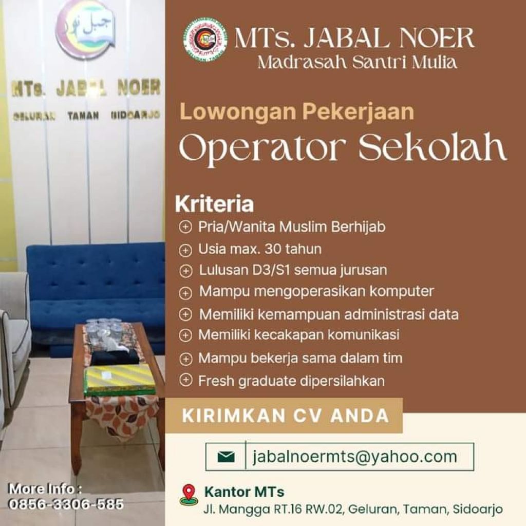 Lowongan MTS Al Jabal Noer