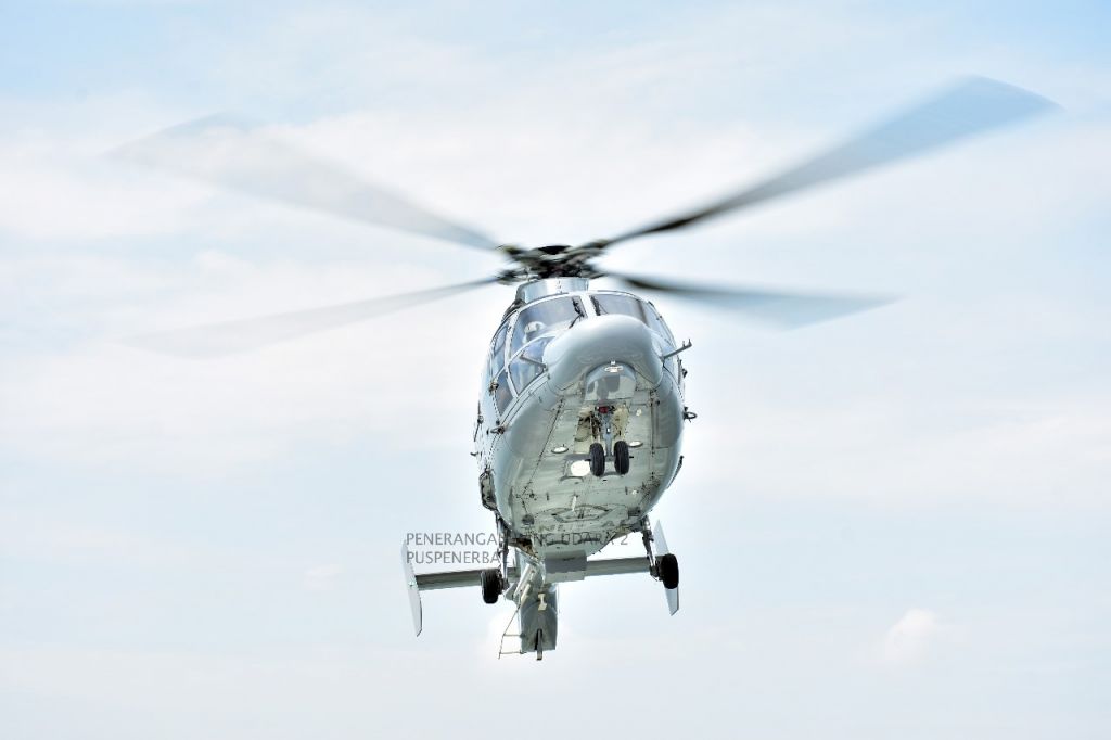 Helikopter AS 565 MBe Panther yang dioperasikan Skuadron Udara 100 Wing Udara 2 Puspenerbal Juanda