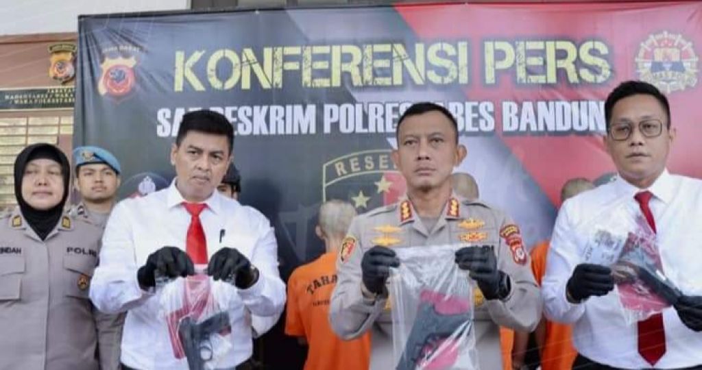 Rilis kasus penembakan oleh Polrestabes Bandung