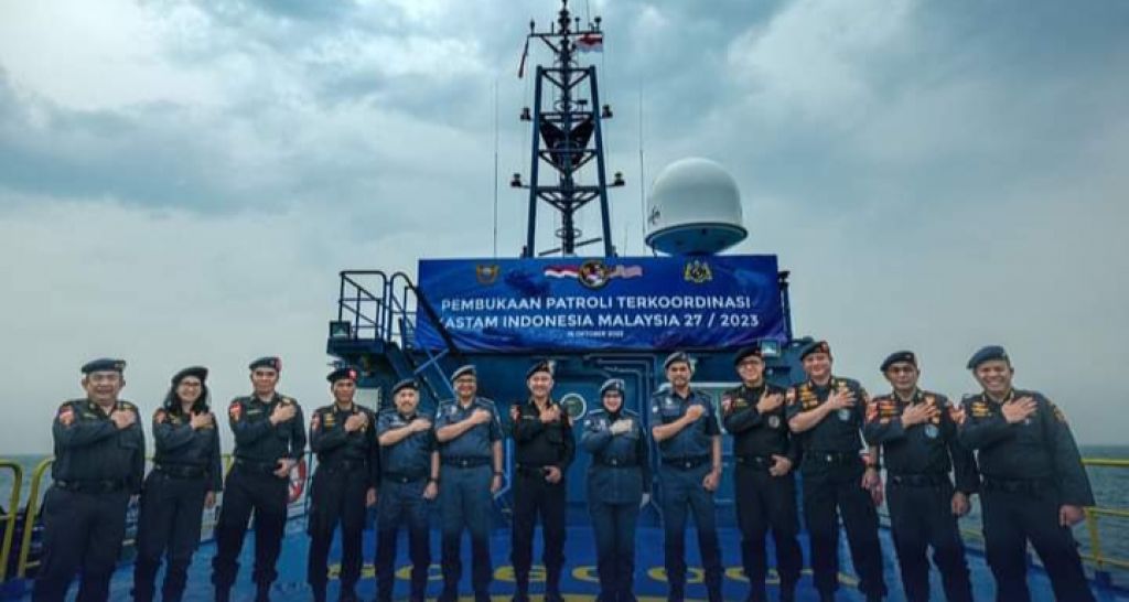 Bea Cukai dan Kastam Diraja Malaysia kembali menggelar Patroli Terkoordinasi Kastam Indonesia dan Malaysia 