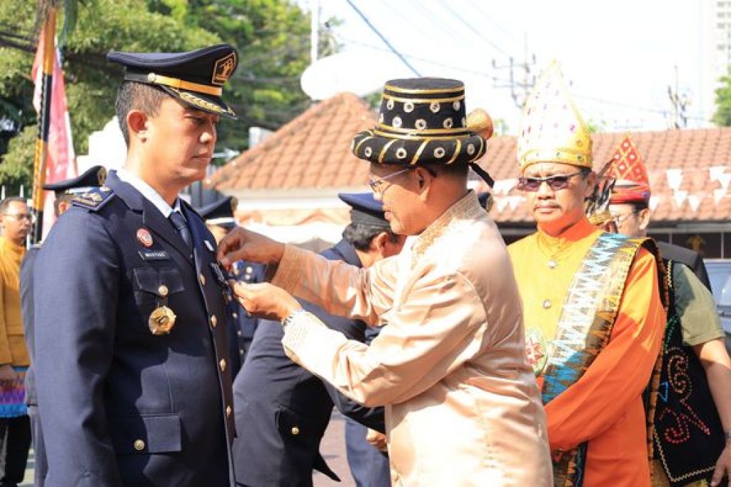 Jajaran Kanwil Kemenkumham Jatim memperingati Hari Ulang Tahun (HUT) ke-78 Republik Indonesia 