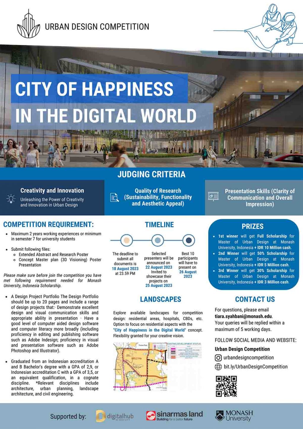 Flyer kompetisi urban design berbasis riset