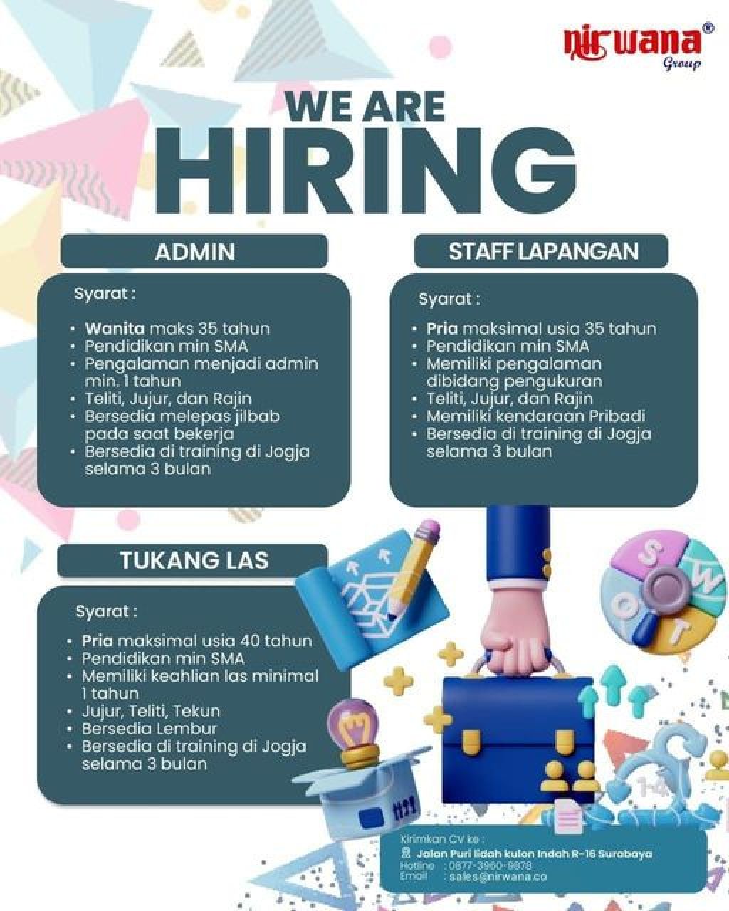 Lowongan di Nirwana Group