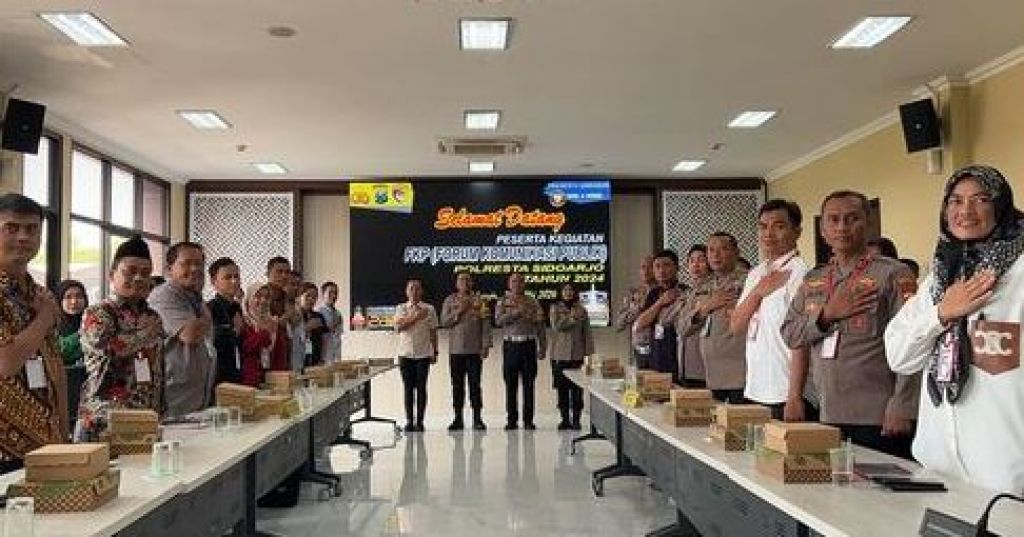 Polresta Sidoarjo menggelar forum komunikasi publik dengan melibatkan sejumlah elemen masyarakat