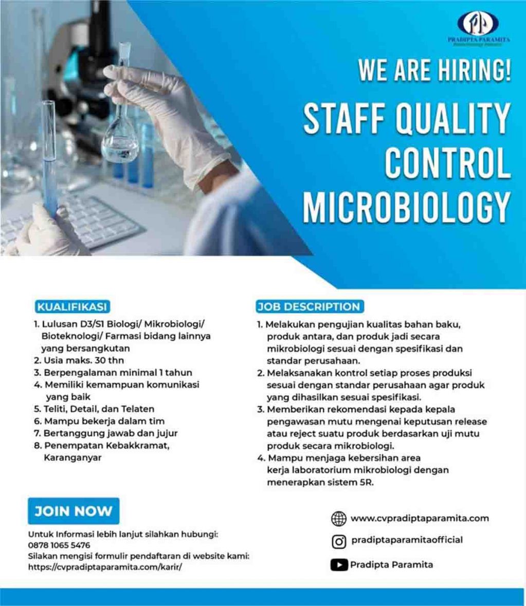 Lowongan Pradipta Paramita