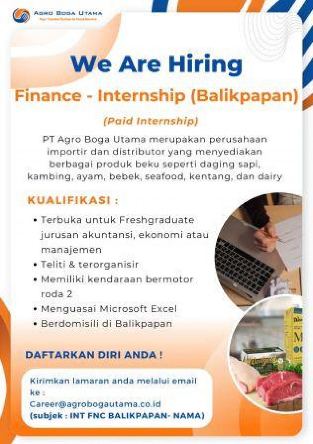 Lowongan kerja di PT Agro Boga Utama